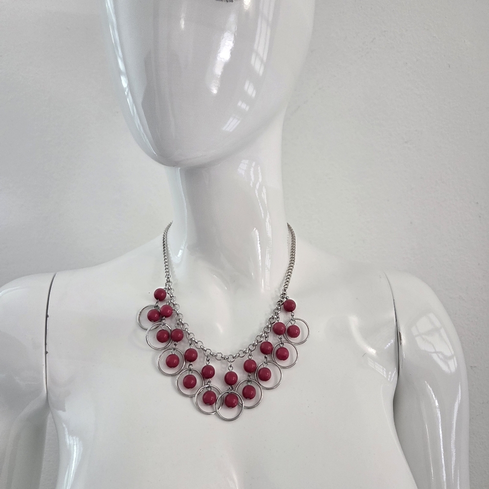 Paparazzi Red Bead Necklace & Earring Set NWT - Picture 9 of 13